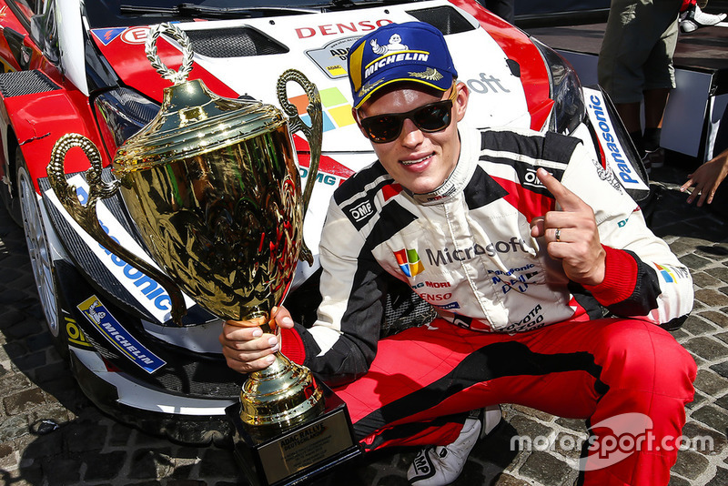 Winners Ott Tanak, Toyota Yaris WRC, Toyota Gazoo Racing