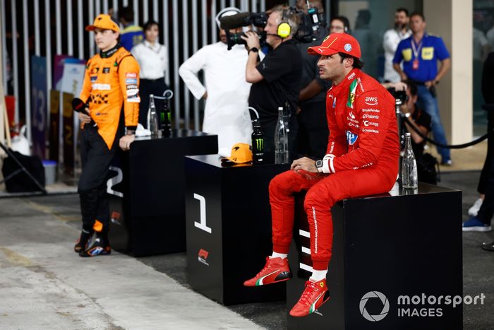 Carlos Sainz, Scuderia Ferrari, en Parc Ferme tras la clasificación