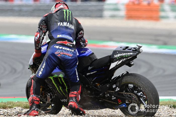 Caída Fabio Quartararo, Yamaha Factory Racing