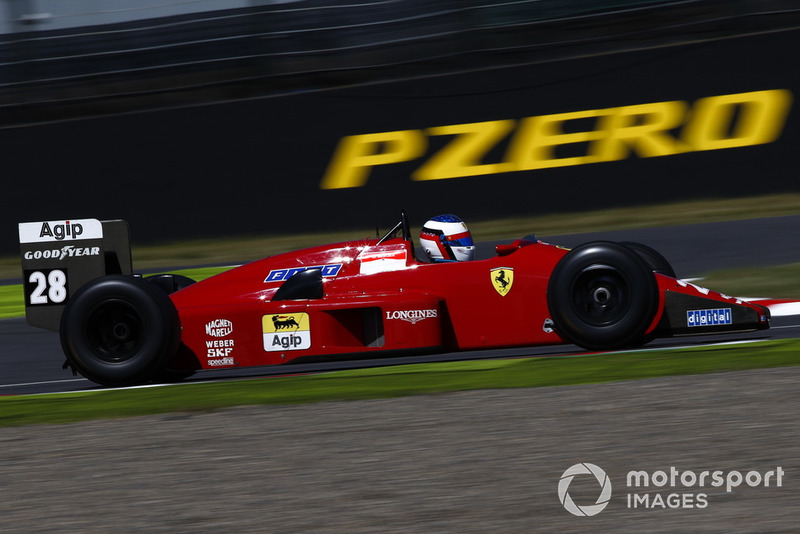 Jean Alesi, Ferrari F1/87/88C lors des Legends F1 30th Anniversary Lap Demonstration