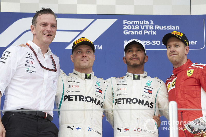 GP de Rusia: 1º Hamilton, 2º Bottas, 3º Vettel