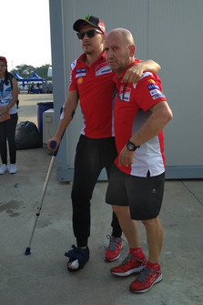 Jorge Lorenzo, Ducati Team part à l'hôpital après sa chute