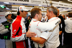 Mark Webber, Andreas Seidl, Team Principal Porsche Team, Fritz Enzinger, Vice President LMP1, Porsch