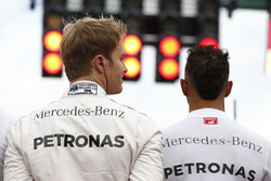 Lewis Hamilton, Mercedes AMG F1; Nico Rosberg, Mercedes AMG F1