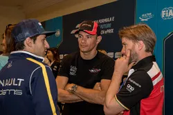 Nicolas Prost, Renault e.Dams, Stéphane Sarrazin, Venturi, et Nick Heidfeld, Mahindra Racing