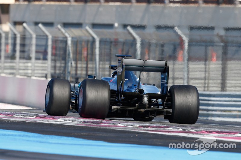 Mercedes-Test mit 2017er-Reifen