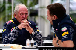Спортивный консультант Red Bull доктор Хельмут Марко и руководитель Red Bull Racing Кристиан Хорнер