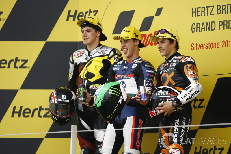 Podium : 1er Pol Espargaró, 2e Scott Redding, 3e Marc Márquez