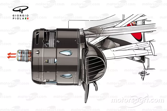 Eixo fundido da Ferrari SF70H 