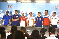 Alex Rins, Team Suzuki MotoGP, Valentino Rossi, Yamaha Factory Racing, Andrea Dovizioso, Ducati Team, Marc Marquez, Repsol Honda Team, Maverick Viñales, Yamaha Factory Racing, Danilo Petrucci, Pramac Racing, Simeon
