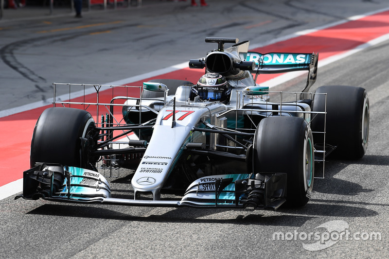 Valtteri Bottas, Mercedes AMG F1 W08, mit Aero-Sensor