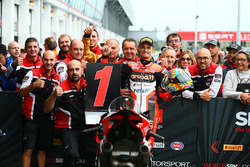 Race winner Chaz Davies, Ducati Team