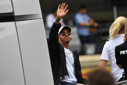 Lewis Hamilton, Mercedes-AMG F1 lors de la parade des pilotes