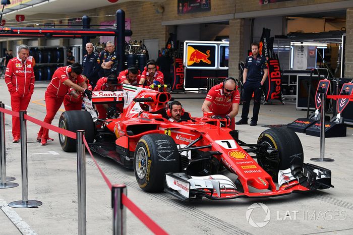 Ferrari pit stops
