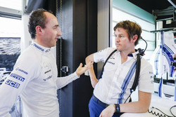 Robert Kubica, Williams, Rob Smedley, directeur de la performance du véhicule, Williams