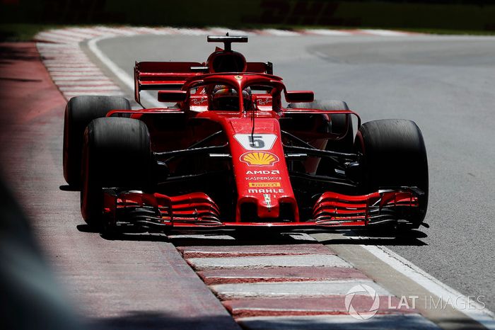 Sebastian Vettel, Ferrari SF71H. 