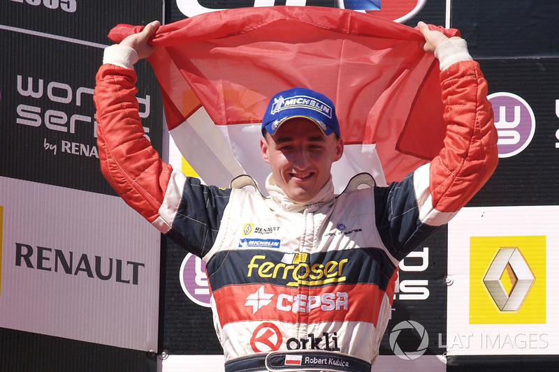 Podium: second place Robert Kubica, Epsilon Racing