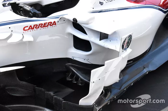 Detalle lateral del Sauber C37