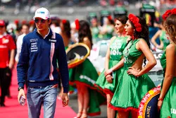 Esteban Ocon, Force India, in the drivers parade