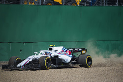 Sergey Sirotkin, Williams FW41, dans le gravier