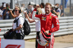 Yarış galibi Sebastian Vettel, Ferrari, Parc Ferme