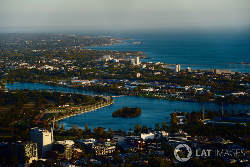 Atmosfer Melbourne şehir genel görünüm