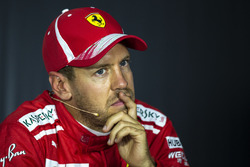 Sebastian Vettel, Ferrari, en conférence de presse