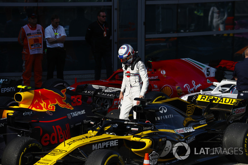 Sergey Sirotkin, Williams Racing, en Parc Ferme