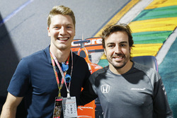 Josef Newgarden y Fernando Alonso, McLaren