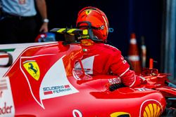 Ganador de la pole Kimi Raikkonen, Ferrari