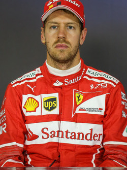 Sebastian Vettel, Ferrari in the Press Conference