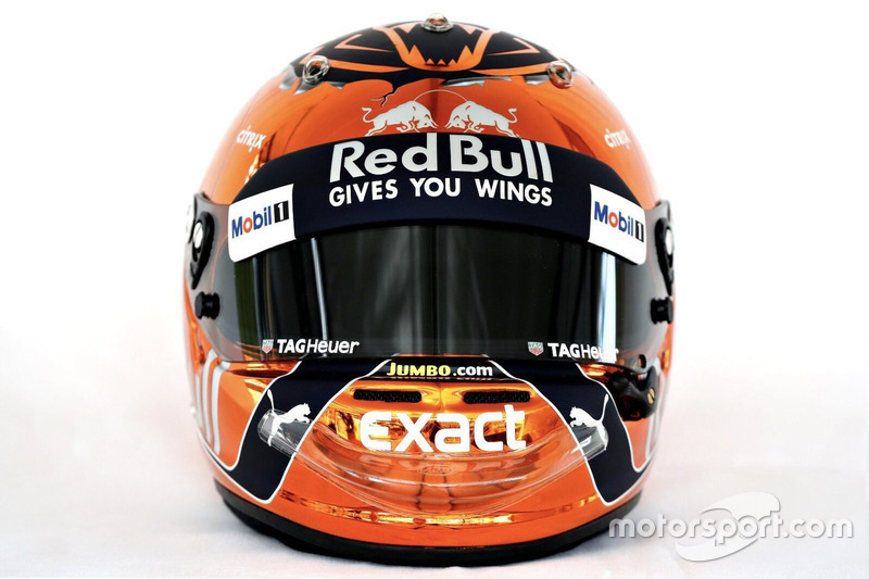 Max Verstappen, Red Bull Racing capacete Spa