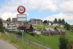 Ortstafel vor Unfall