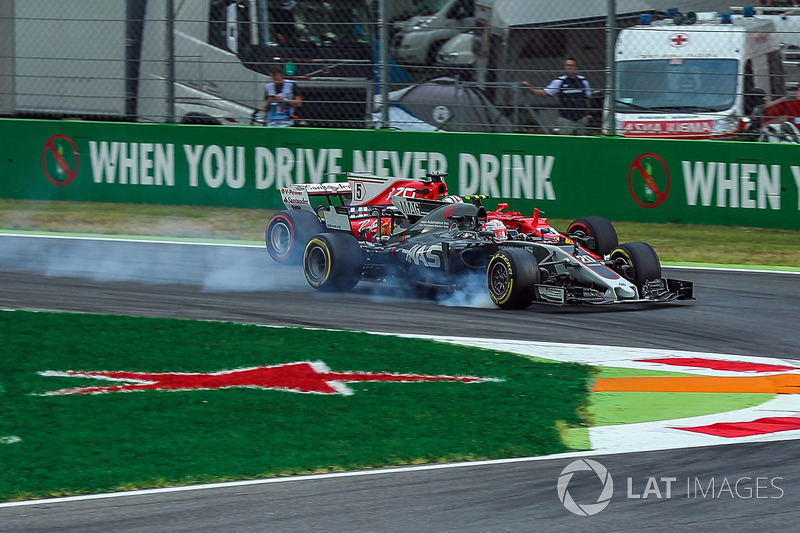Кевін Магнуссен, Haas F1 Team VF-17, Себастьян Феттель, Ferrari SF70H