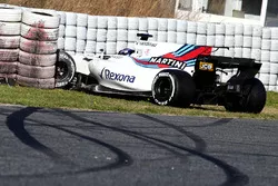 Unfall: Lance Stroll, Williams FW40