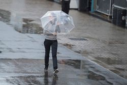 Lluvia en el  paddock
