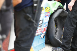 Crashed car of Kyle Busch, Joe Gibbs Racing Toyota