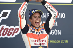 Podio: il vincitore della gara Marc Marquez, Repsol Honda