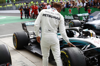 Lewis Hamilton, Mercedes AMG F1 in parc ferme