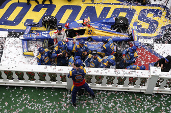 Alexander Rossi, Andretti Autosport Honda, podium, champagne
