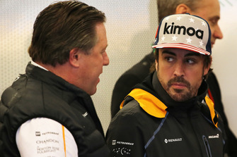 Zak Brown, McLaren Racing CEO and Fernando Alonso, McLaren