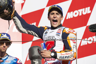 Podium:race winner Marc Marquez, Repsol Honda Team