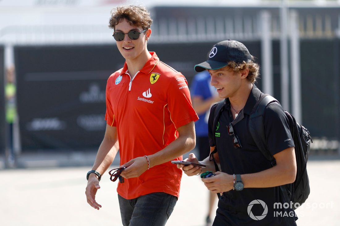 Oliver Bearman, Haas F1 Team,rea Kimi Antonelli, Mercedes-AMG F1 Team