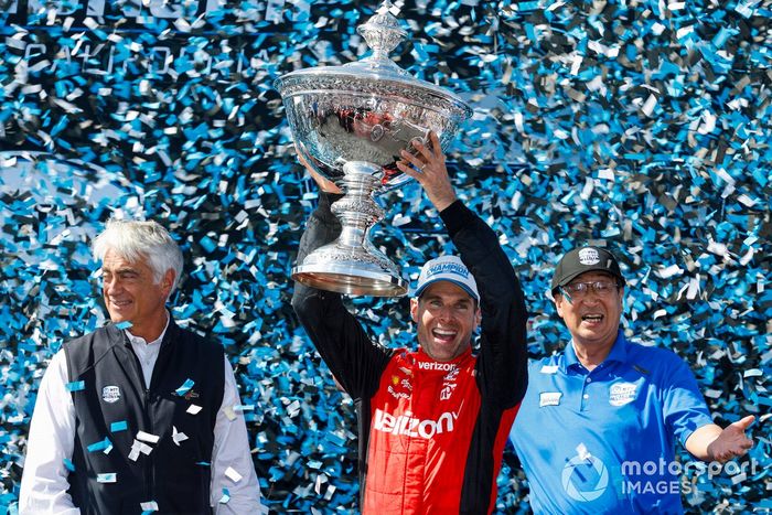 Campeón Will Power, Team Penske Chevrolet, Astor Cup, Mark Miles, Presidente de NTT 