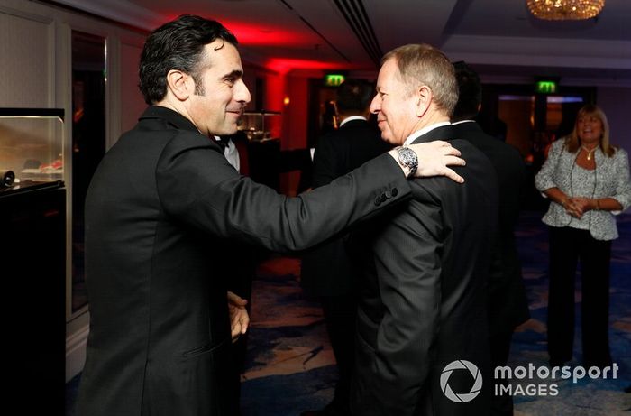 Dario Franchitti y Martin Brundle