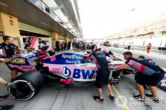 Lance Stroll, Racing Point RP19, vuelve al garaje