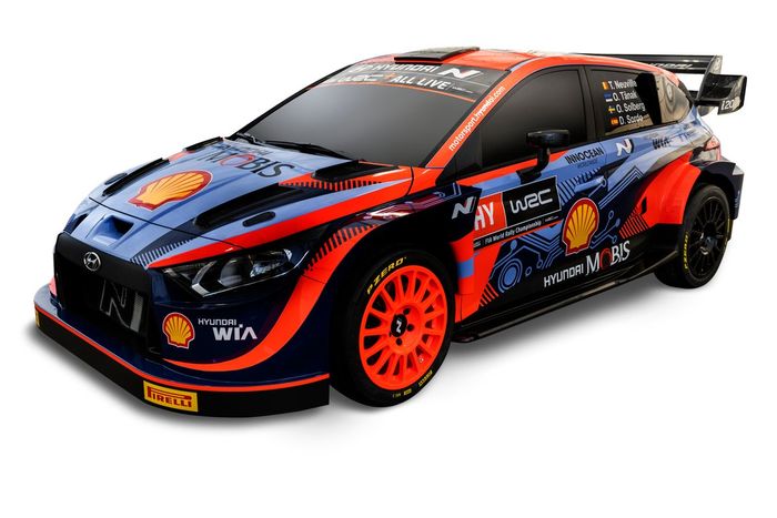 El Hyundai i20 N Rally1 WRC para 2022