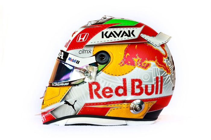 El casco de Sergio Pérez, Red Bull Racing