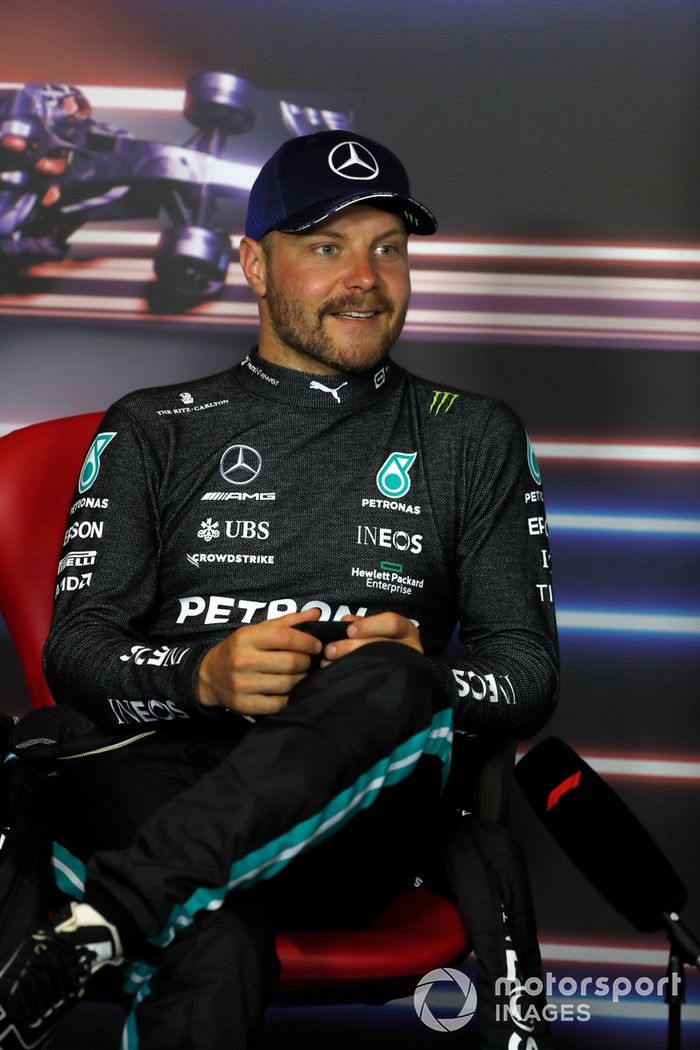Valtteri Bottas, Mercedes, en la conferencia de prensa
