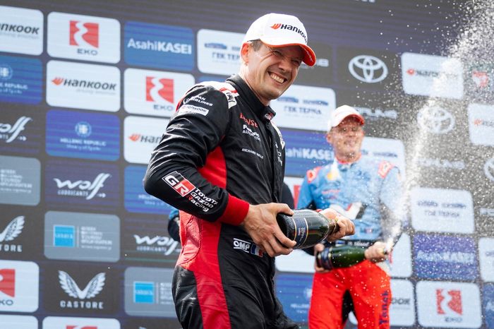 Podium: third place Sébastien Ogier, Toyota Gazoo Racing WRT